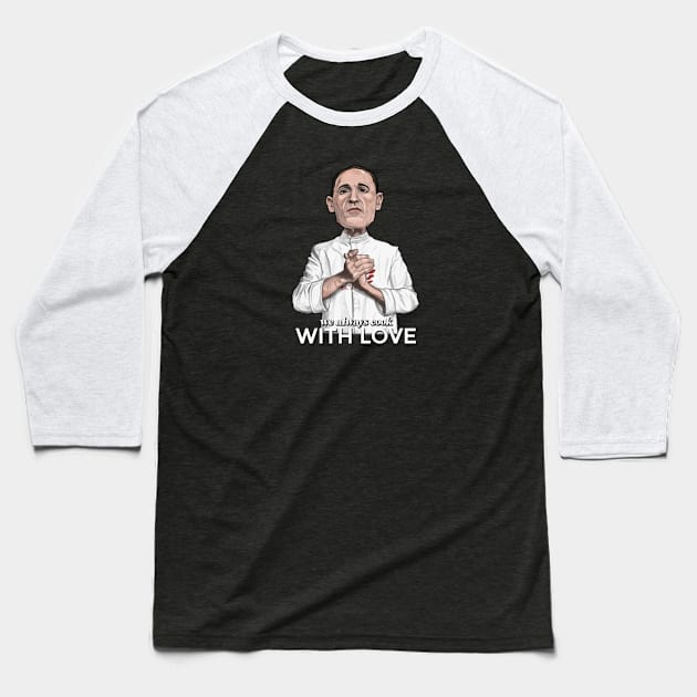 Chef Julian Slowik Baseball T-Shirt by AndysocialIndustries